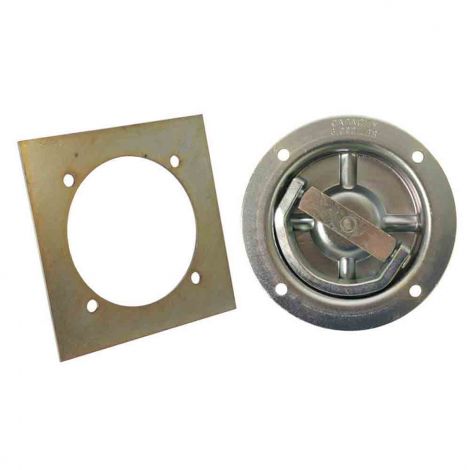 Recessed d ring with backing plate hotsell