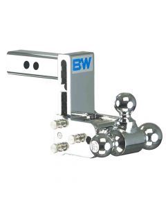 Tow & Stow Tri-Ball Ball Mount, 5" Drop, 1-7/8", 2" and 2-5/16" Hitch Balls, fits 2" Receiver Hitch