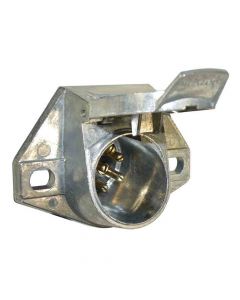 7-Way Metal Socket with Round Pins - Car End - Pollak