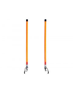 28 Inch Fluorescent Orange Illuminated LED Plow Guides