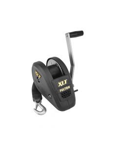 Fulton XLT Marine Trailer Winch, Single-Speed, 1,800 lbs. Capacity, 20 ft. Strap, 8 in. Handle