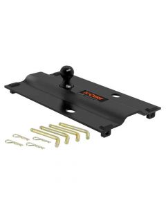 Bent Plate 5th Wheel Rail Mount, Gooseneck Hitch with 2-5/16" Ball, 25K (3" Offset)