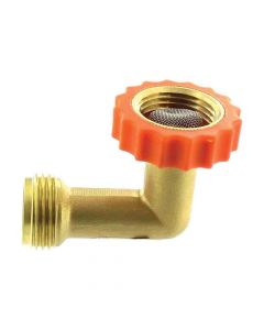 90 Degree Brass Hose Elbow - Plumbing