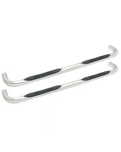 Westin Platinum 4 Inch Oval Wheel-to-Wheel Nerf Bars fits 2002-2008 Dodge Ram 1500 , 2500, 3500 Quad Cab (6.25 ft. bed)