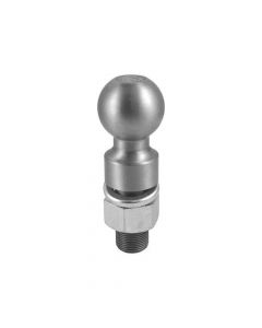  2-5/16" Hitch Ball with 1 Inch Lift, 25K Capacity, 1-1/4" x 2-5/8" Shank, Unfinished Raw Steel