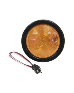 4 Inch Round Trailer Tail Light Kit - Amber