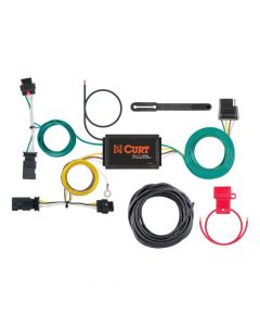 T-Connector Custom Wiring Harness, 4-Way Flat Output fit 2017-2021 Jeep Compass (Replaced RE-67369)