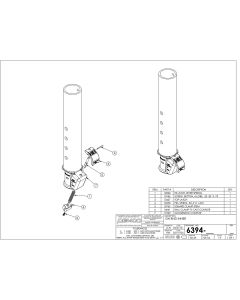 EZ-Latch 30,000 lb. Round Inner Gooseneck Coupler Assembly - 2-5/16" Ball (DM73KV)