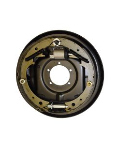 Rigid Hitch Uni-Servo Hydraulic Brake Backing Plate, 12" x 2", Left Side/Road Side, up to 7K Rating, Including 3" Rigid Hitch Logo Decal (BK-23511)