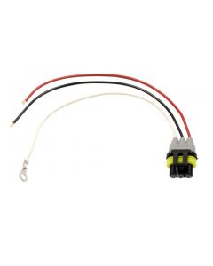 LED Plug, 3-Wire, Molded AMP, w/ Stripped Lead, Ring Terminal