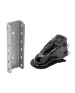 2-5/16 Inch Adjustable Stamped Coupler with Channel and Hardware