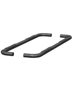 3 Inch Round Semi-Gloss Black Steel Side Bars