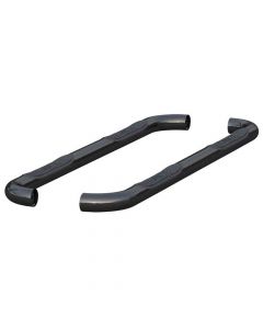 Select Dodge Ram 1500 Extended Cab Pickup 3 Inch Round Semi-Gloss Black Stainless Steel Side Bars