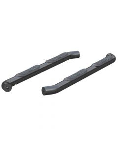 3 Inch Round Semi-Gloss Black Steel Side Bars