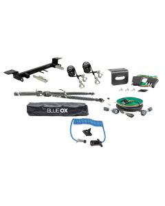 Blue Ox Alpha Tow Bar (8,500 lbs. tow capacity), Light Harness for LED Tail Lights & Baseplate Combo fits Select Ford Bronco (Modular Bumper) (Includes ACC, Shutters, & Turbo) & Ford Bronco (Standard Bumper With D-Rings) (Includes ACC, Shutters, & Turbo)