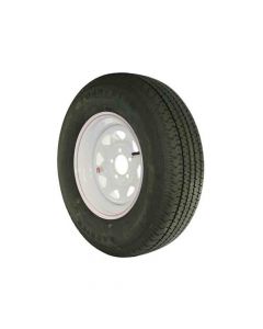 15 inch Trailer Tire and Spoked Wheel Assembly