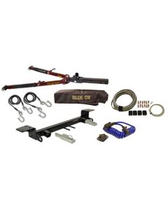 Blue Ox Ascent (7,500 lb) Tow Bar & Baseplate Combo fits Select Jeep Wrangler/Wrangler Unlimited (JL) (All Models w/Standard Bumper) (Includes 392 & 4XE) With Towed Vehicle Light Kit