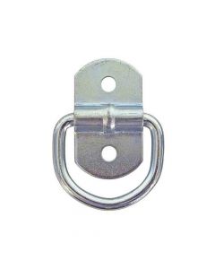 Buyers Products 1/4 Inch Forged Light Duty Rope Ring With 2-Hole Mounting Bracket, Zinc Plated