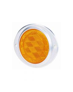 Amber Aluminum Oval Reflector