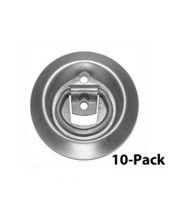 10-Pack, Buyers Surface Mounted Rope Ring, Zinc Plated