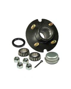 Trailer Hub Assembly - 4 on 4" Bolt Circle, 1,250lb Capacity for 1-1/16 inch Straight Spindles