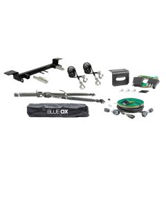 Blue Ox Alpha Tow Bar (8,500 lbs. tow capacity), Light Harness for LED Tail Lights & Baseplate Combo fits Select Ford Bronco (Modular Bumper) (Includes ACC, Shutters, & Turbo) & Ford Bronco (Standard Bumper With D-Rings) (Includes ACC, Shutters, & Turbo)