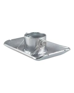 Pin-On Jack Foot (Fits 2" Tube, 2,000 lbs, 1-11/16" Height)