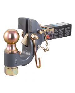 SecureLatch Receiver-Mount Ball & Pintle Hitch (2" Shank, 2-5/16" Ball, 14K)