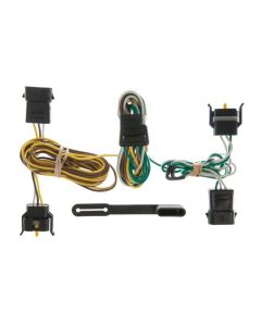 Custom Trailer Hitch Wiring Harness, 4-Way Flat Output, Fits Select 1995-2004 Ford, Lincoln, Mercury Vehicles