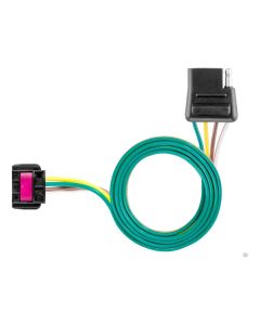 Custom Trailer Hitch Wiring Harness, 4-Way Flat Output,  fits Select Buick Encore GX, Chevrolet Trailblazer 