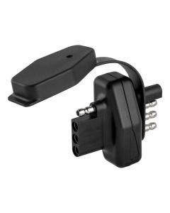 4-Way Flat Magnetic Trailer Harness Connector Adapter