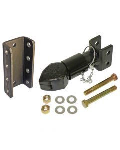 Cast Head Sleeve Lock Adjustable Channel Coupler for 2-5/16" Ball - 12,000 lbs. Tow Capacity with Channel and Hardware