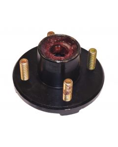 Pre-Grease-Packed Trailer Hub Assembly - 4 On 4" Bolt Circle, 1,250lb Capacity For 1"  Straight Spindles