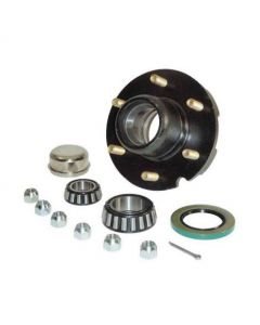 Trailer Axle Kit - 6000# - 6 on 5 1/2" Hub Assembly with Axle Spindle For 1-3/4 To 1-1/4 I.D. Bearings - 3,000 lbs. Capacity