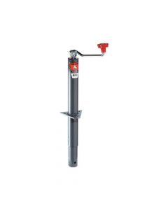 Bulldog Round Trailer Jack, A-Frame, 2,000 lbs. Lift Capacity, Top Wind, Bolt-On, 15 in. Travel