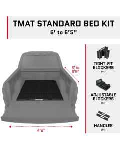 Tmat Truck Bed Organizer Slide Out Mat | Universal Fit for Standard Beds 6' to 6'5"