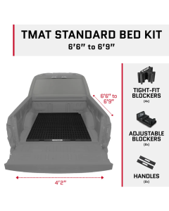 Tmat Truck Bed Organizer Slide Out Mat | Universal Fit for Standard Beds 6'6" to 6'9"