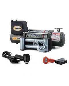 Keeper (KW13122) 13,500 lbs Single Line Pull Capacity 12 Volt Winch