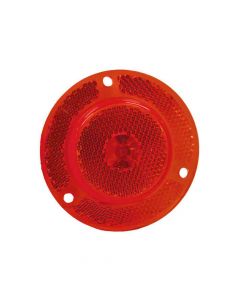 2 Inch Red Clearance/Marker Light with Integral Reflex