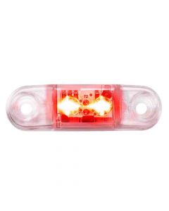 Clear Mini Red Clearance/Side Marker Light
