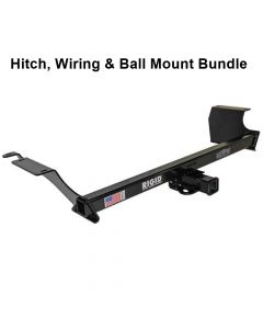 Rigid Hitch R3-0120 Class III 2 Inch Receiver Trailer Hitch Bundle - Includes Ball Mount and Custom Wiring Harness - fits 2008-2010 Dodge Grand Caravan & Chrysler Town & Country