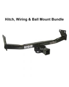 Rigid Hitch R3-0121-1KBW Class III 2 Inch Receiver Trailer Hitch Bundle - Includes Ball Mount and Custom Wiring Harness - fits 2007-2010 Jeep Compass, 2007 Jeep Patriot