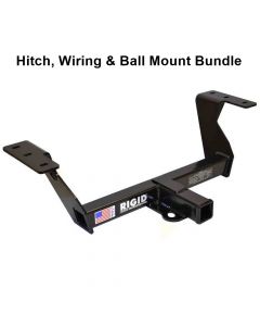 Rigid Hitch R3-0522 Class III 2 Inch Receiver Trailer Hitch Bundle - Includes Ball Mount and Custom Wiring Harness - fits 2019-2024 Subaru Forester