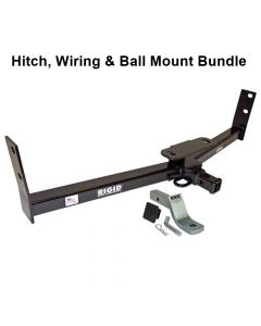 Rigid Hitch R3-0867-3KBW Class III 2 Inch Receiver Trailer Hitch Bundle - Includes Ball Mount and Custom Wiring Harness - fits 2010-2017 Chevy Equinox, GMC Terrain