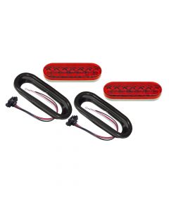 Peterson 6 inch Oval L.E.D. Trailer Tail Light Kit (RLC-821)