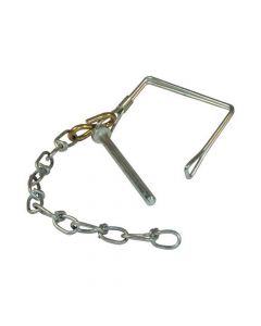 1-4 inch Pintle Hook Safety Pin and 8 inch Chain fits BH8 & RM Series Combination Pintle Hitches