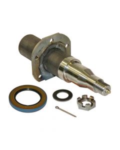 Tapered Trailer Axle Spindle with 5-Hole Flange for 1-3/4 to 1-1/4 Inch I.D. Bearings