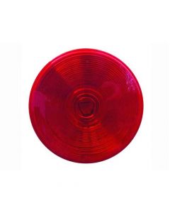 4" Round Red Tail Light - Grommet Mount