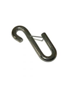 Trailer Safety Chain S-Hook with Spring Latch - 7/16 Inch