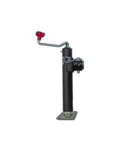 Ram 5,000 lb. Support, 3,000 lb. Lift Capacity, Swivel Pipe Mount, Top Wind Trailer Jack